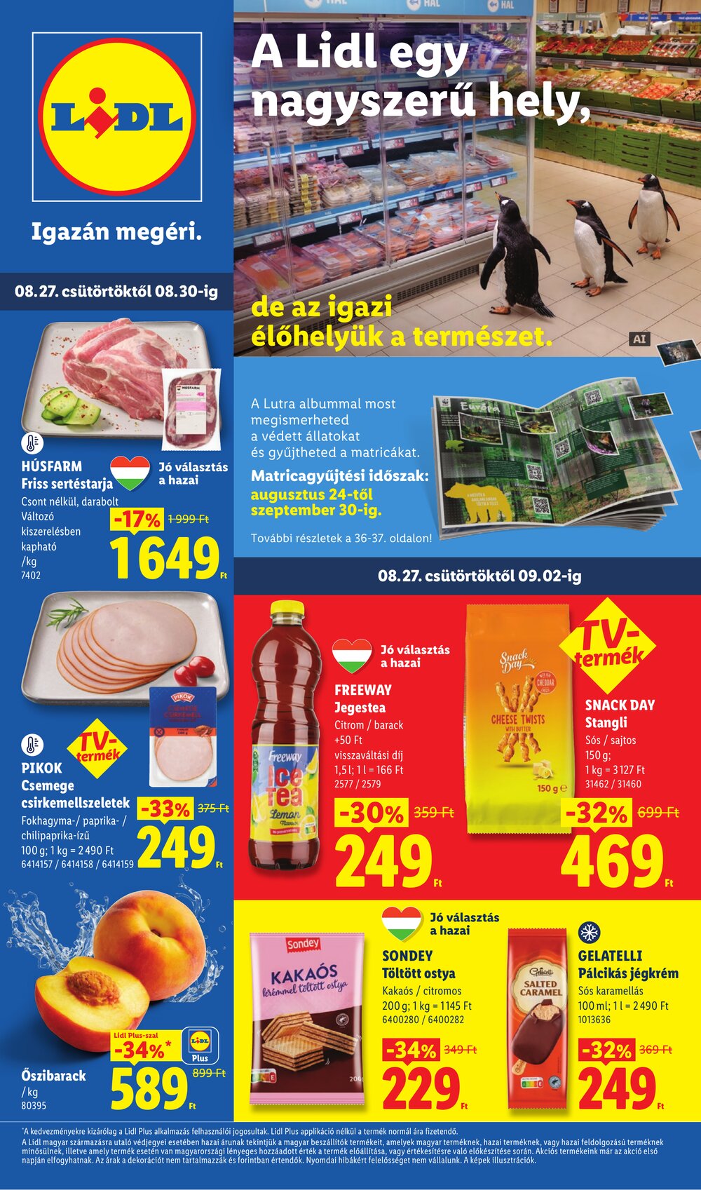 Lidl akciós újság 2026.08.27-től - 1. oldal.
