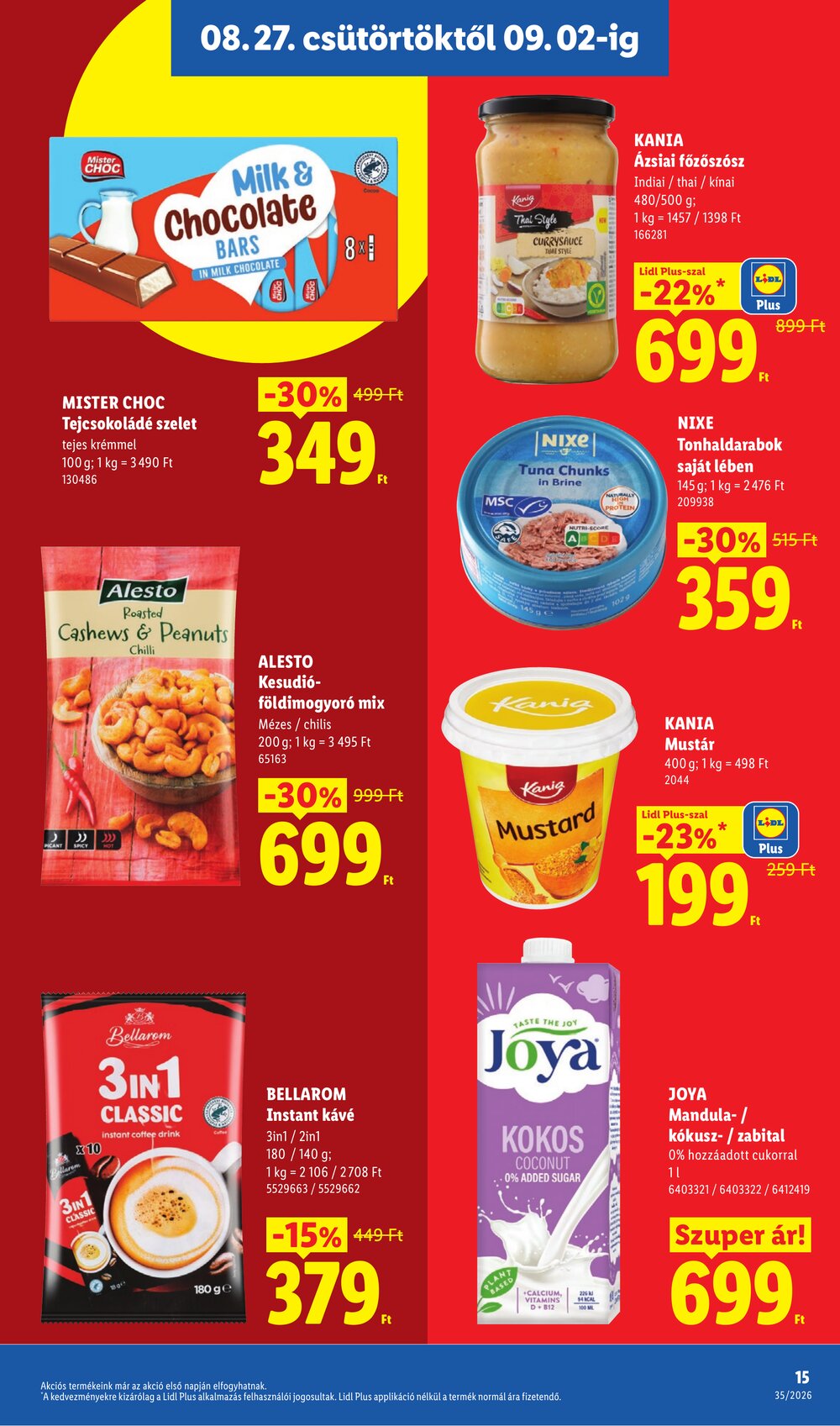 Lidl akciós újság 2026.08.27-től - 15. oldal.