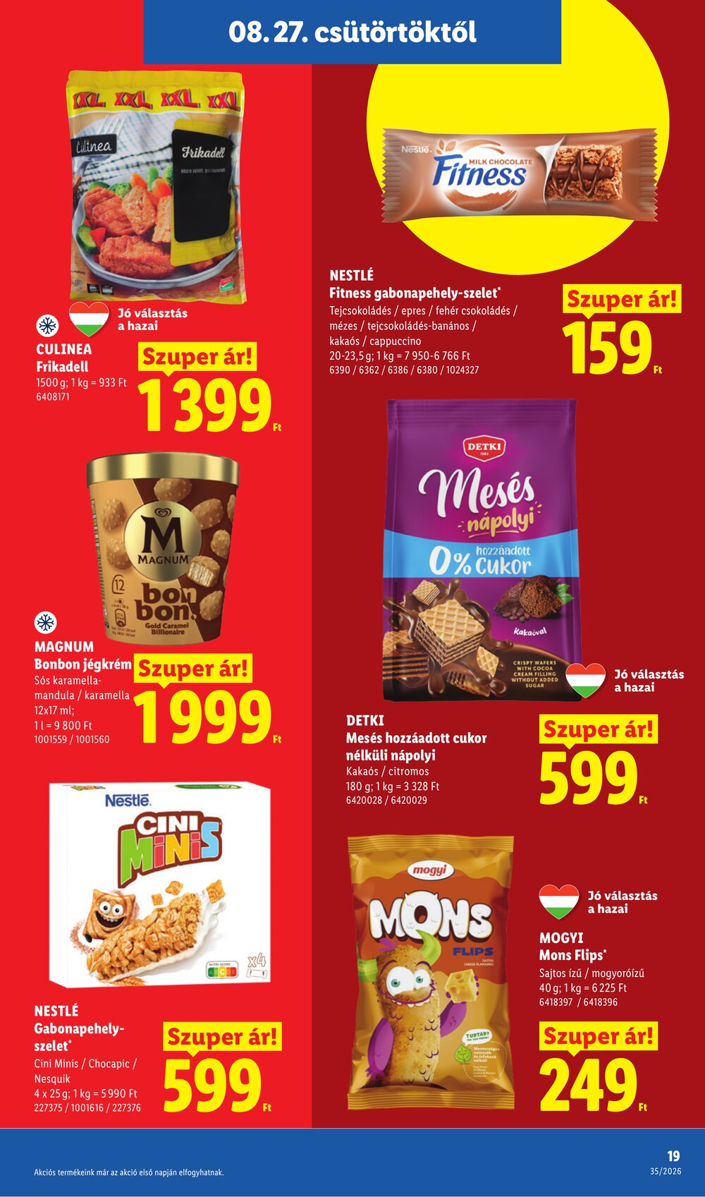 Lidl akciós újság 2026.08.27-től - 19. oldal.