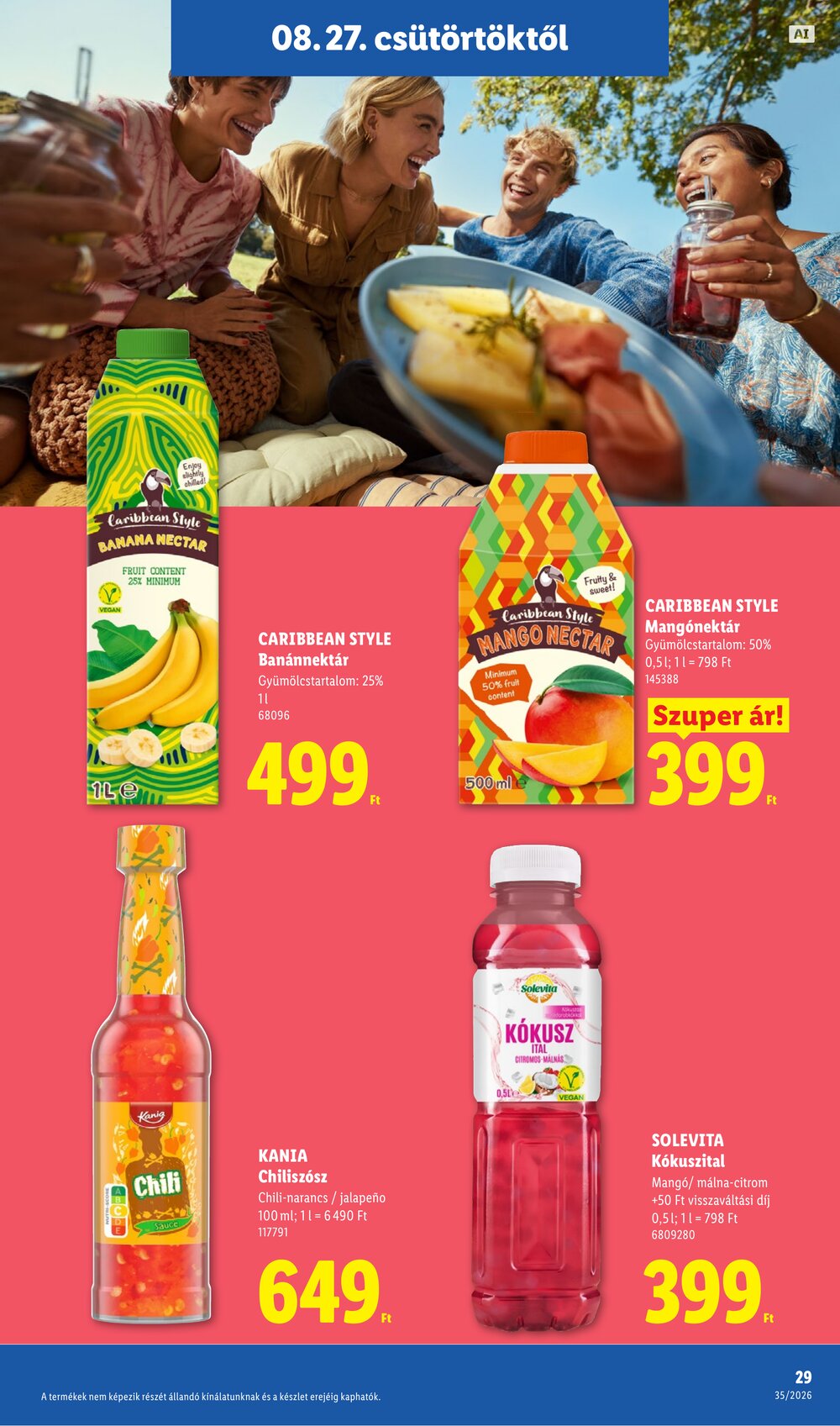 Lidl akciós újság 2026.08.27-től - 29. oldal.