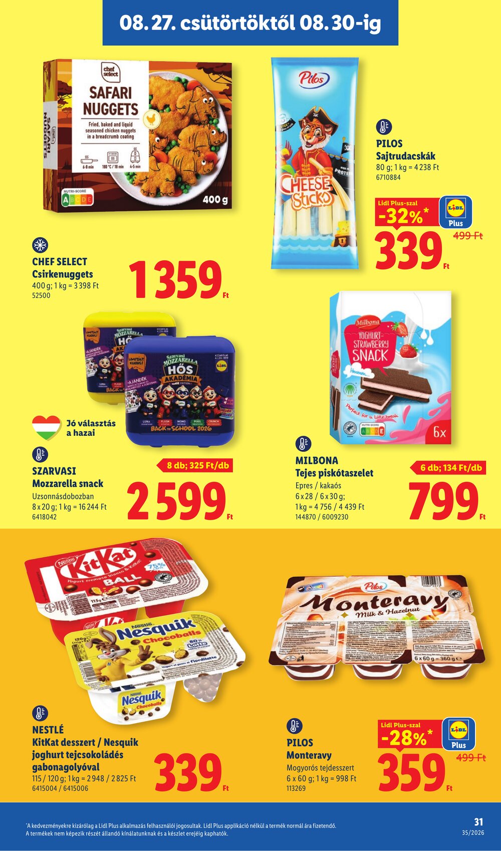 Lidl akciós újság 2026.08.27-től - 31. oldal.