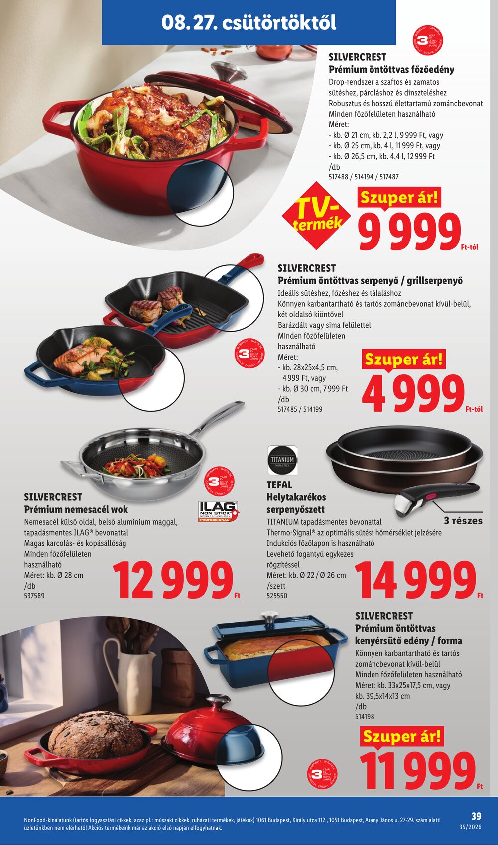 Lidl akciós újság 2026.08.27-től - 39. oldal.