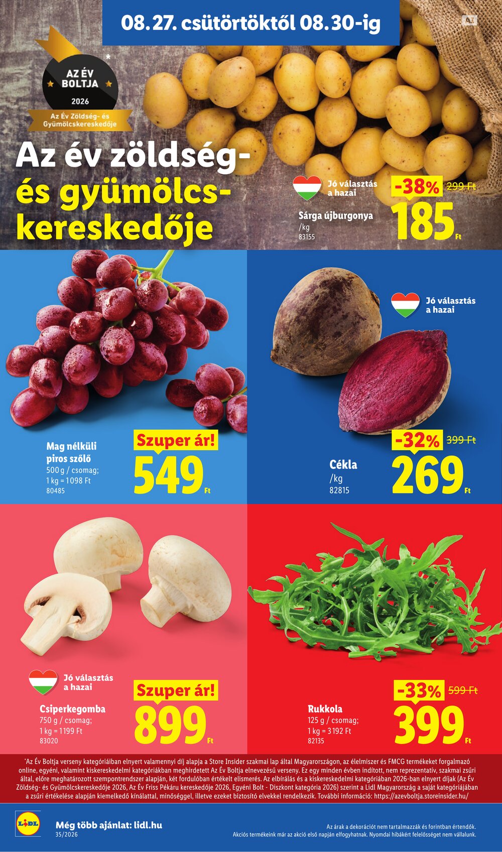 Lidl akciós újság 2026.08.27-től - 4. oldal.