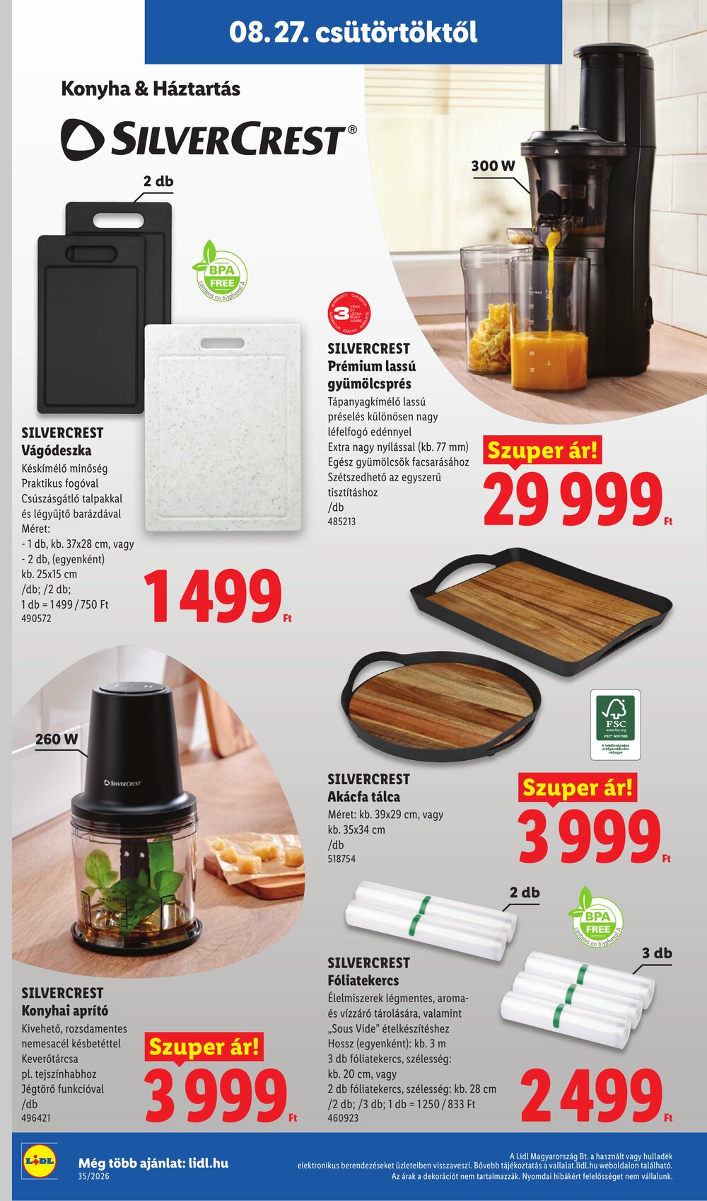 Lidl akciós újság 2026.08.27-től - 40. oldal.