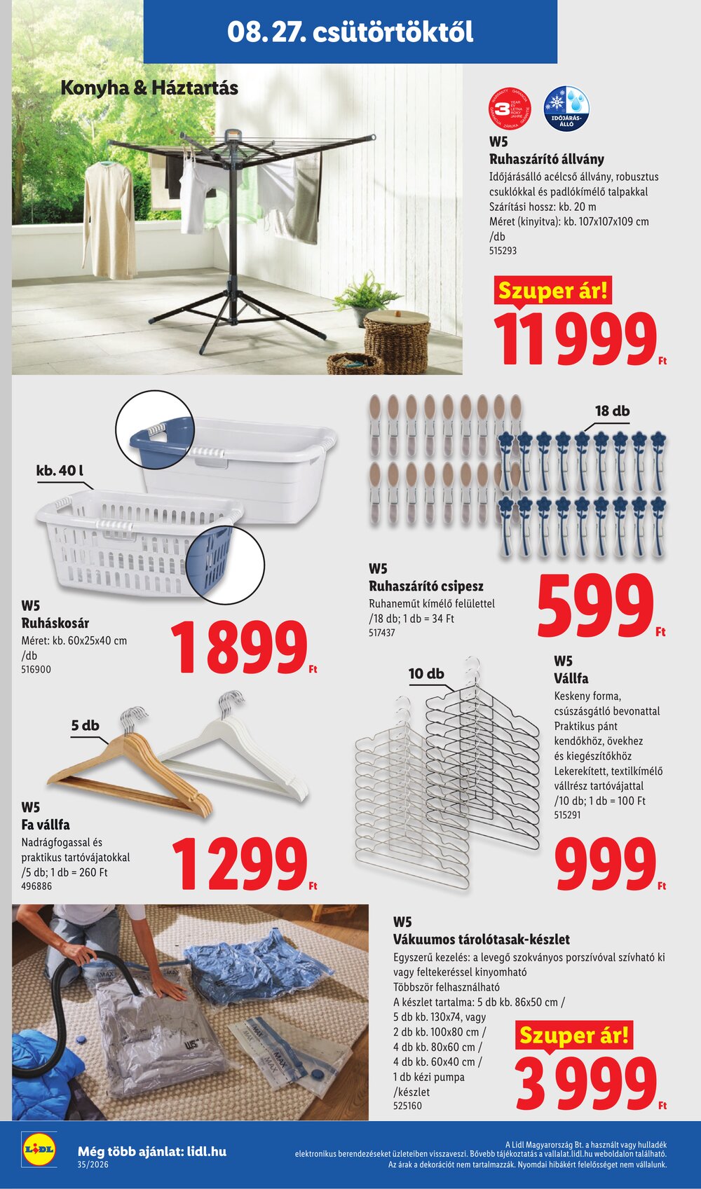 Lidl akciós újság 2026.08.27-től - 44. oldal.