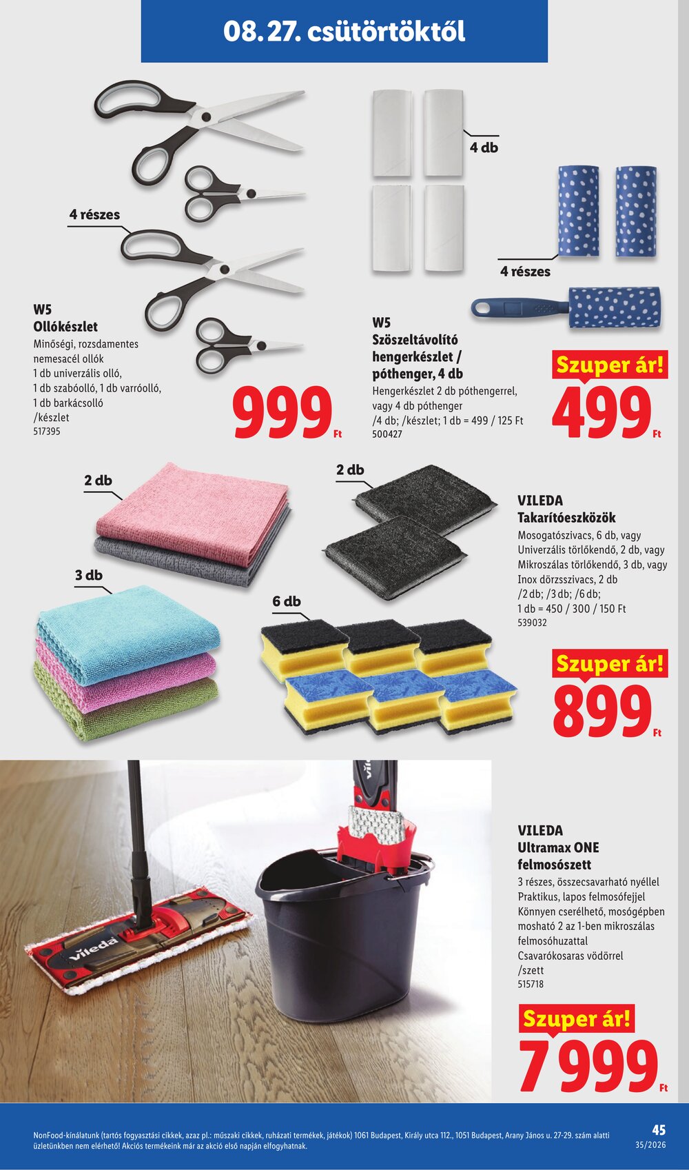 Lidl akciós újság 2026.08.27-től - 45. oldal.