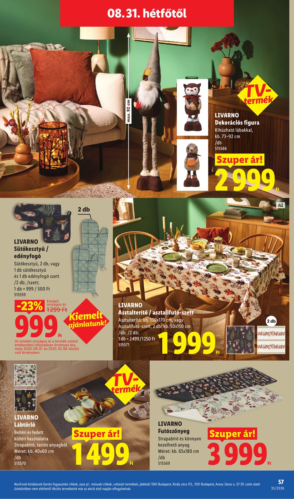 Lidl akciós újság 2026.08.27-től - 57. oldal.