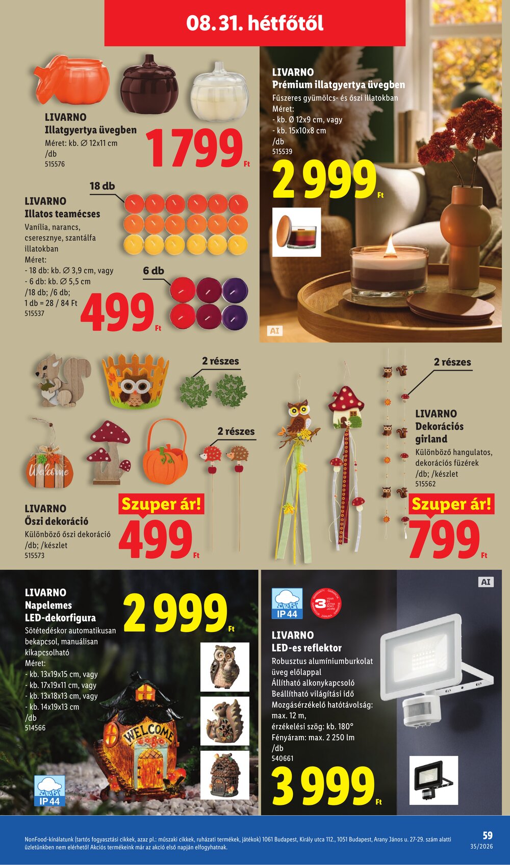Lidl akciós újság 2026.08.27-től - 59. oldal.