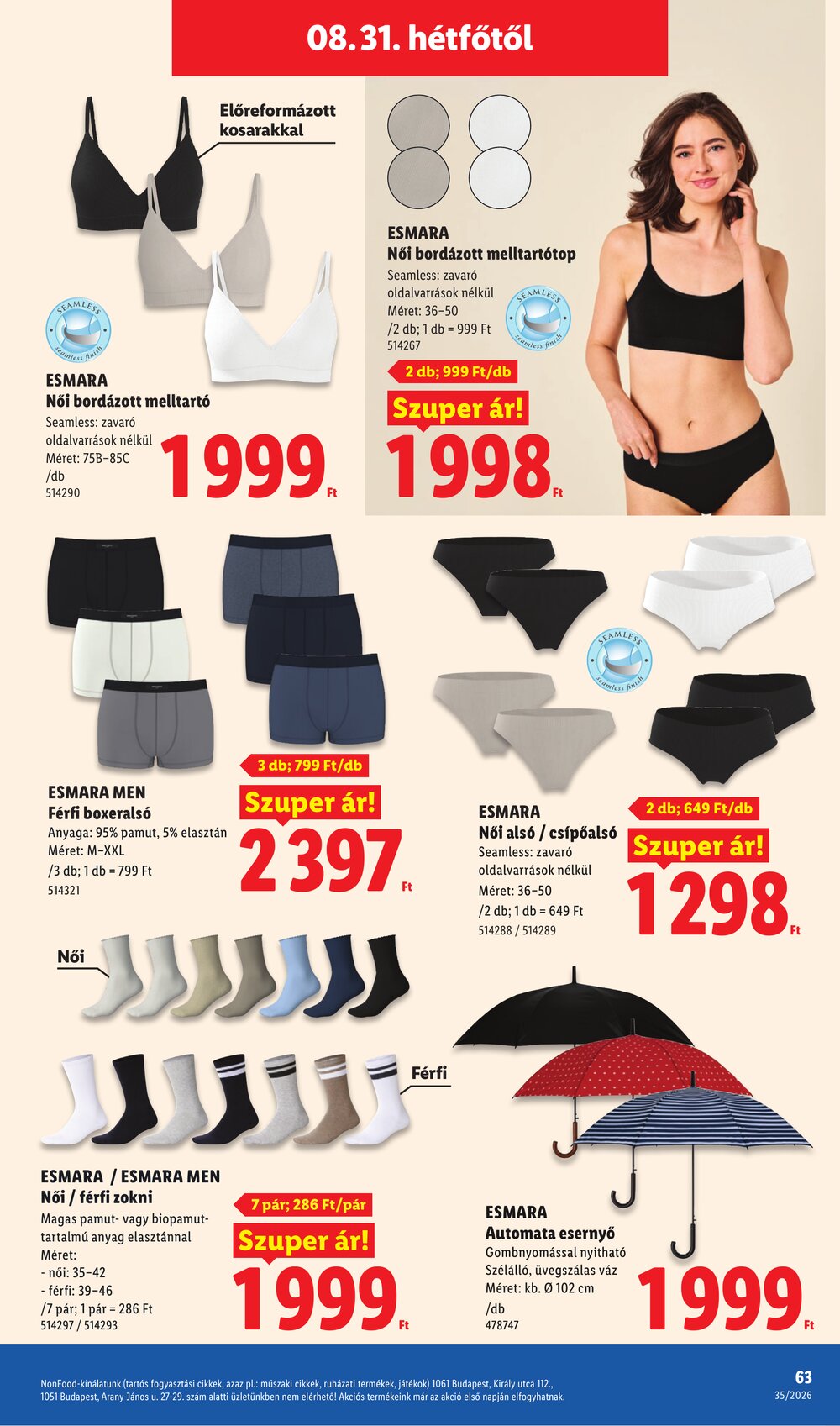 Lidl akciós újság 2026.08.27-től - 63. oldal.