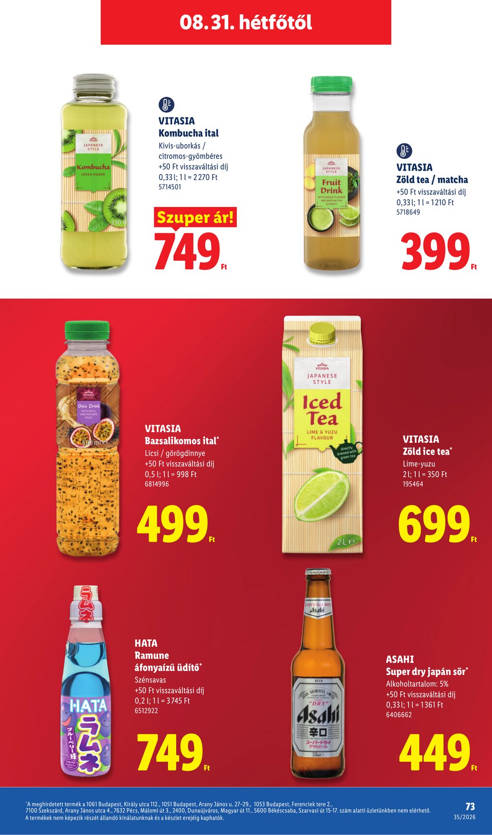 Lidl akciós újság 2026.08.27-től - 73. oldal.