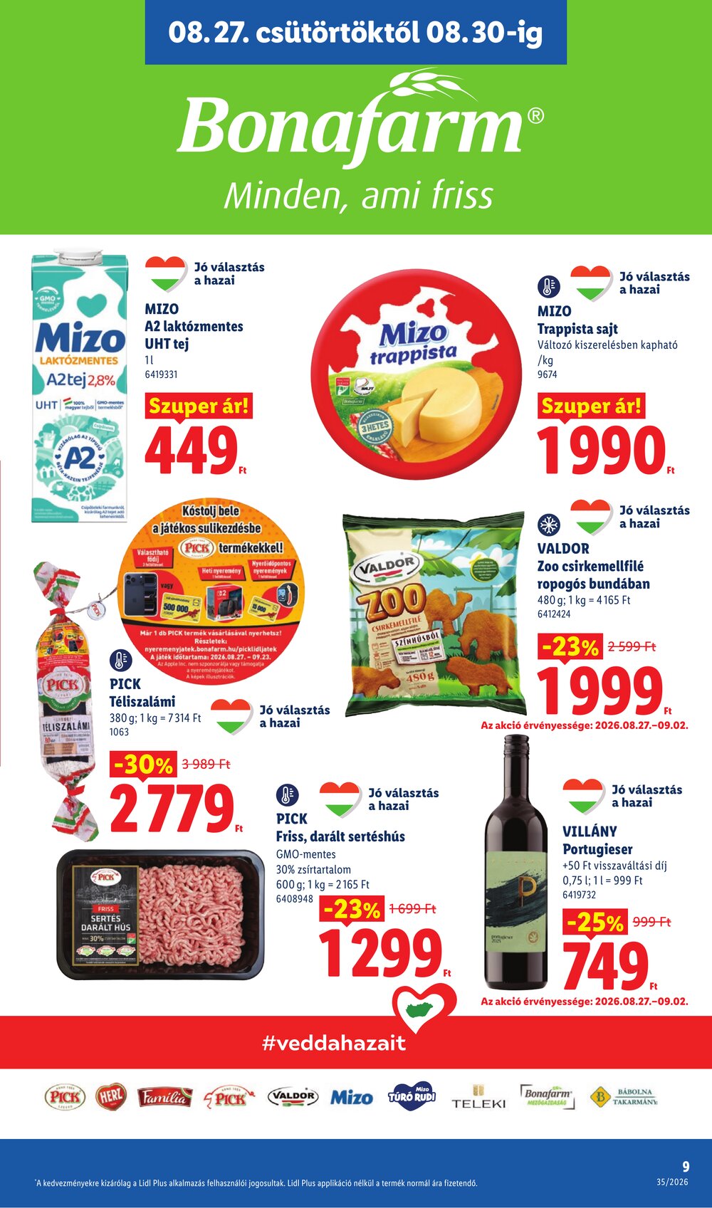 Lidl akciós újság 2026.08.27-től - 9. oldal.
