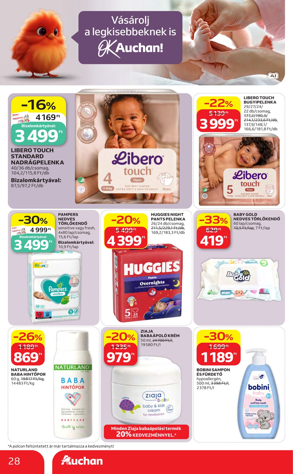 Auchan akciós újság 2026.08.27-től - 28. oldal.