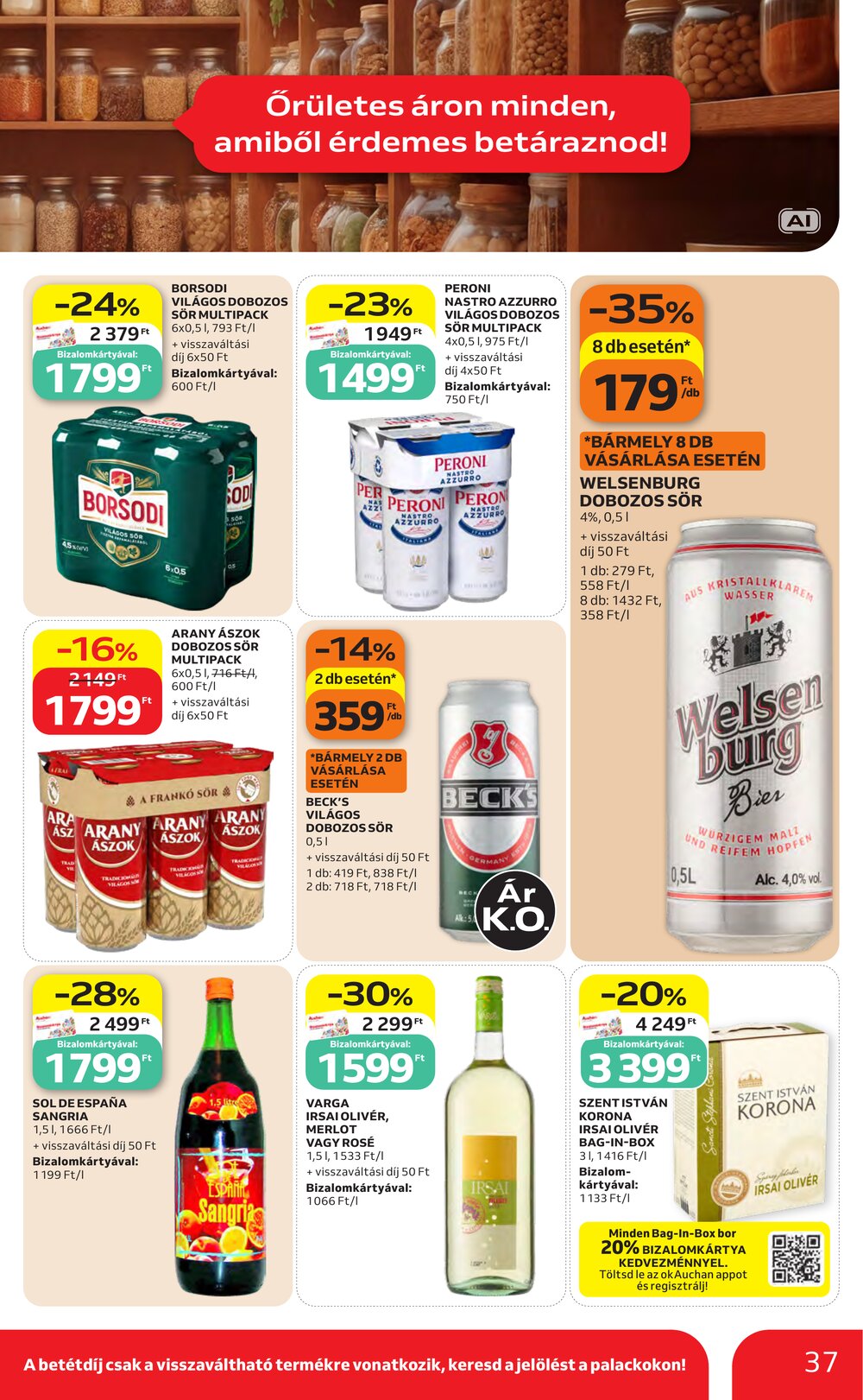 Auchan akciós újság 2026.08.27-től - 37. oldal.