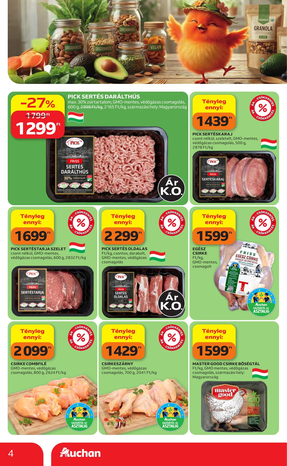 Auchan akciós újság 2026.08.27-től - 4. oldal.