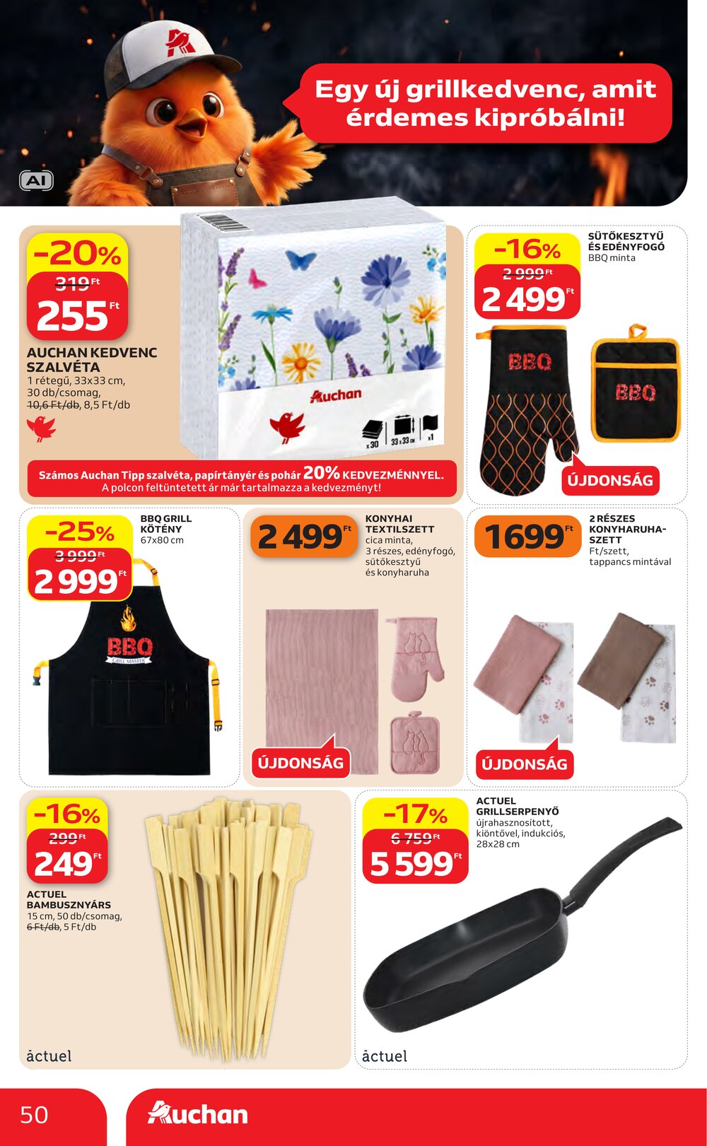 Auchan akciós újság 2026.08.27-től - 50. oldal.