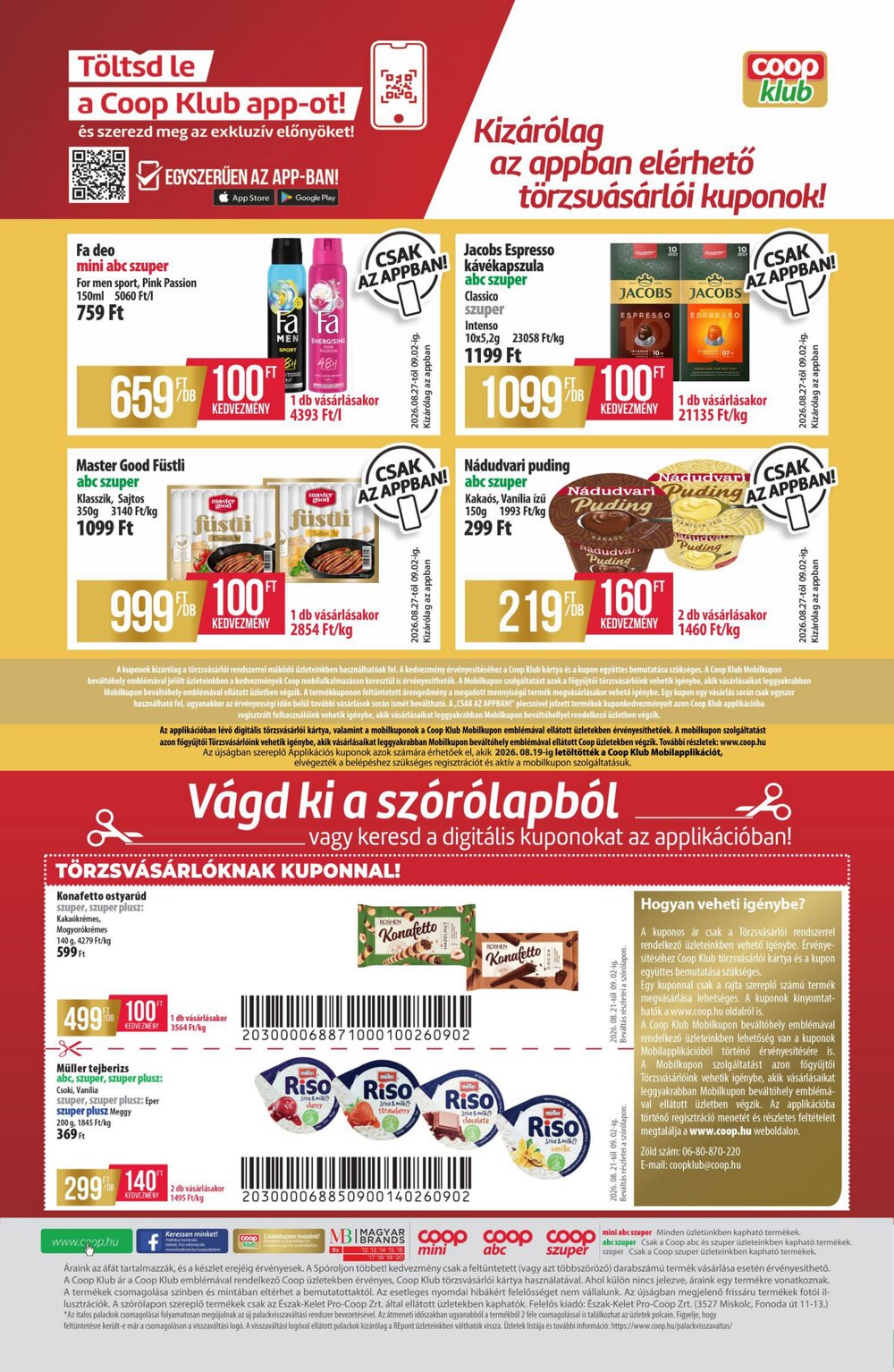 Coop akciós újság 2026.08.27-től - 12. oldal.