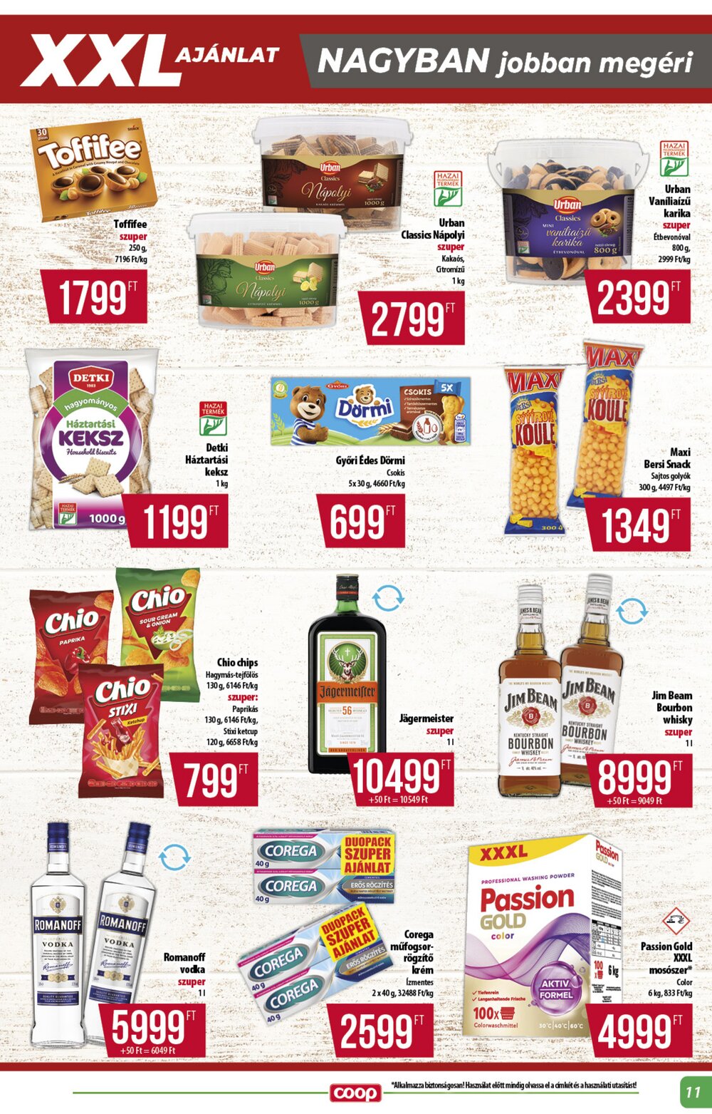Coop akciós újság 2026.08.27-től - 11. oldal.