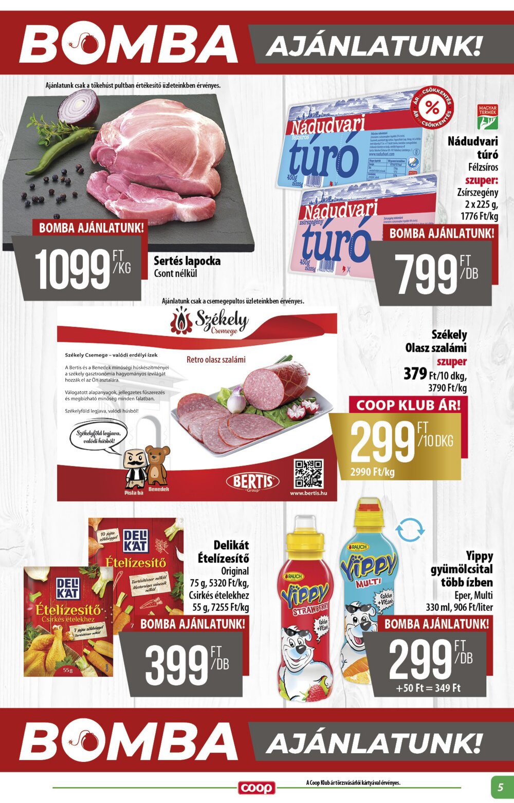 Coop akciós újság 2026.08.27-től - 5. oldal.