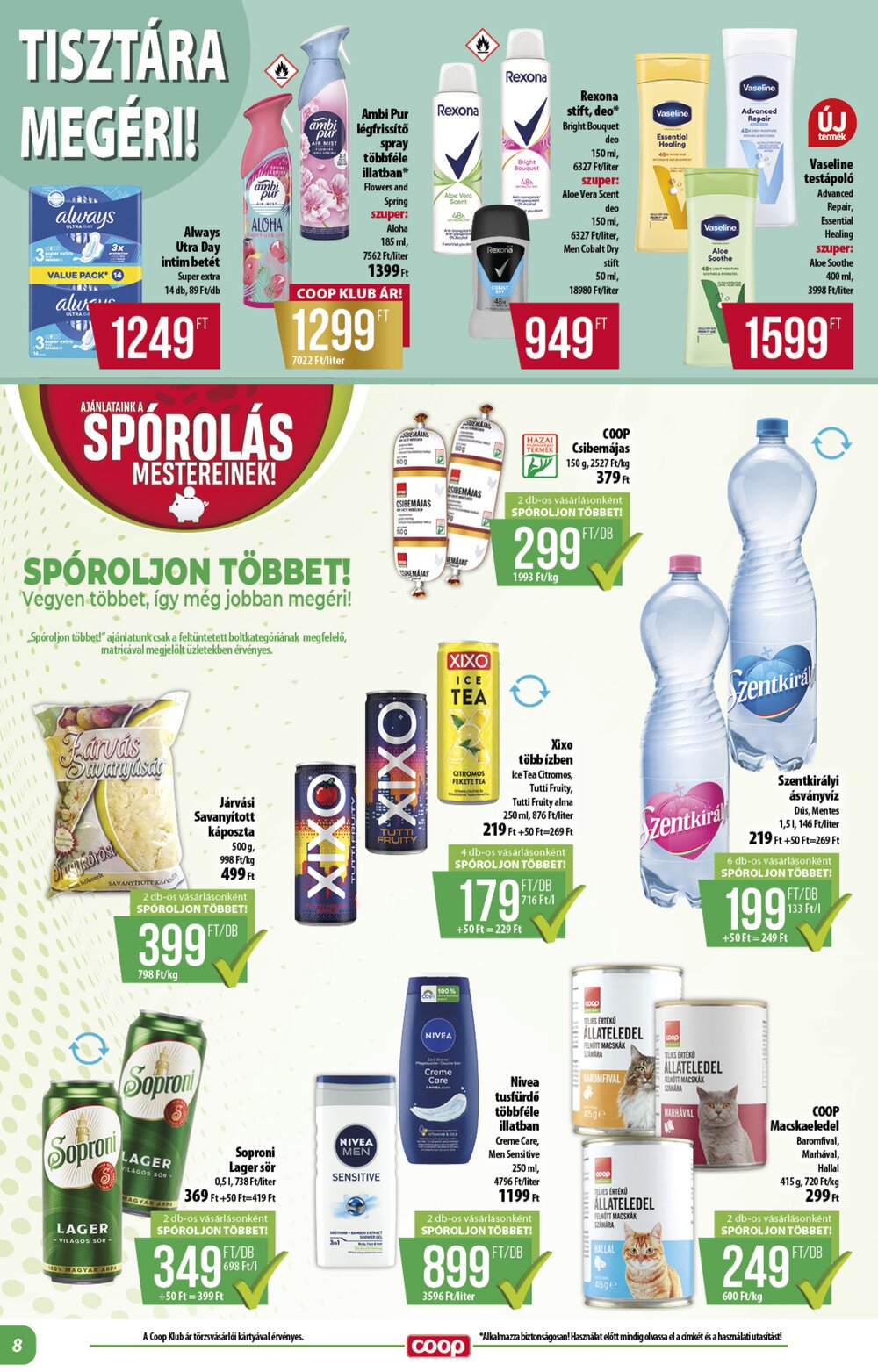 Coop akciós újság 2026.08.27-től - 8. oldal.