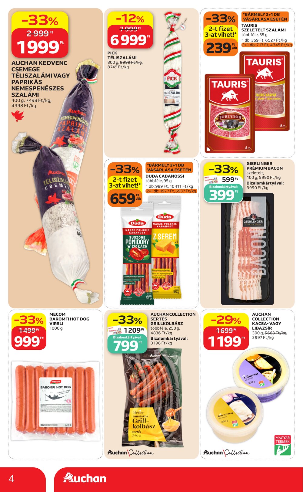Auchan akciós újság 2026.08.27-től - 4. oldal.