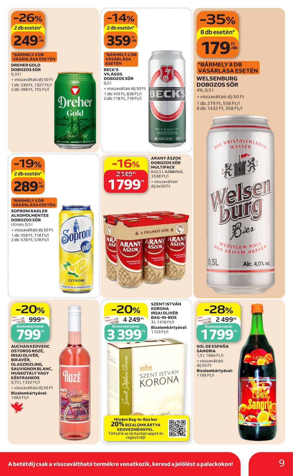 Auchan akciós újság 2026.08.27-től - 9. oldal.