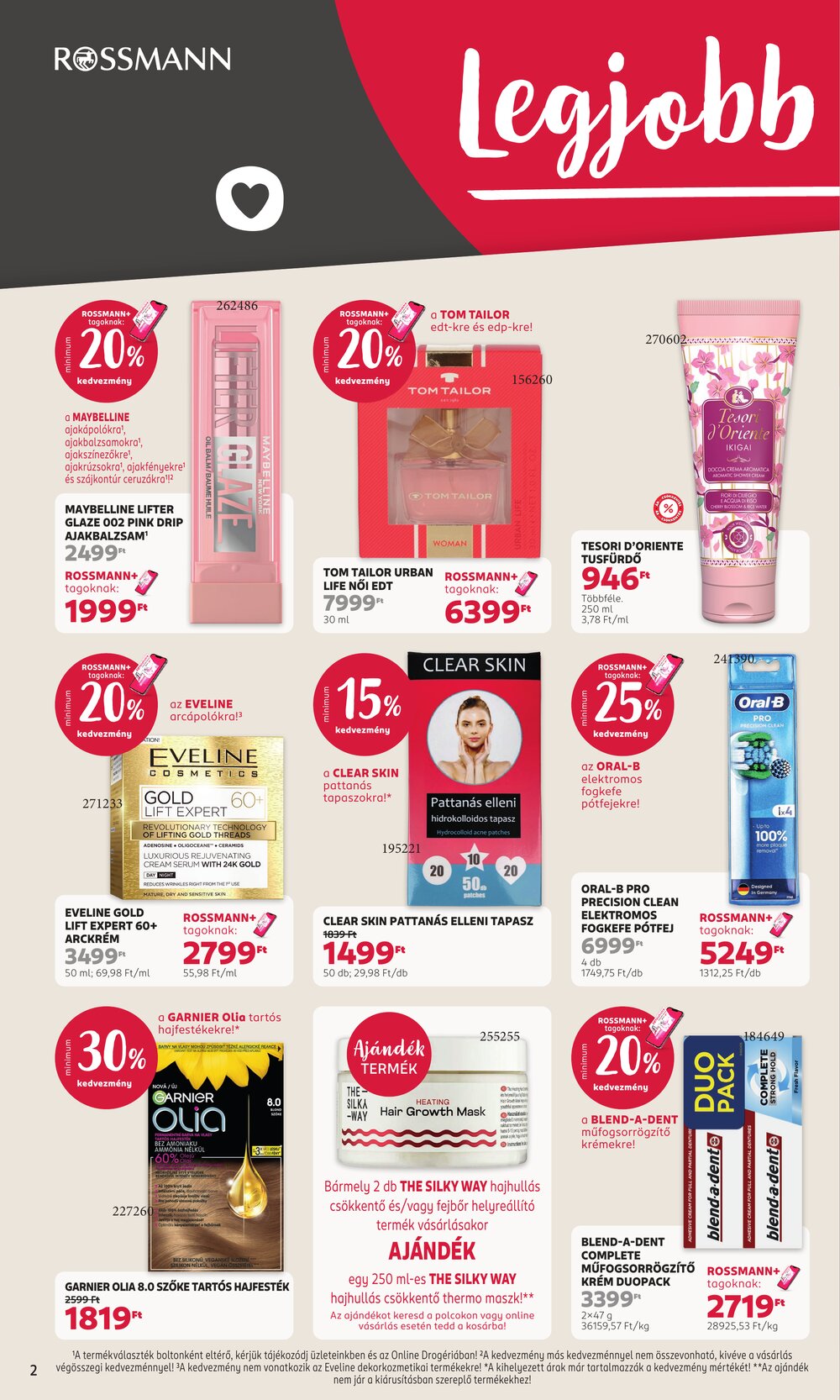 Rossmann akciós újság 2026.08.31-től - 2. oldal.
