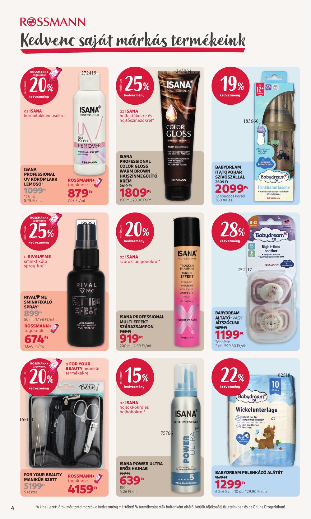 Rossmann akciós újság 2026.08.31-től - 4. oldal.
