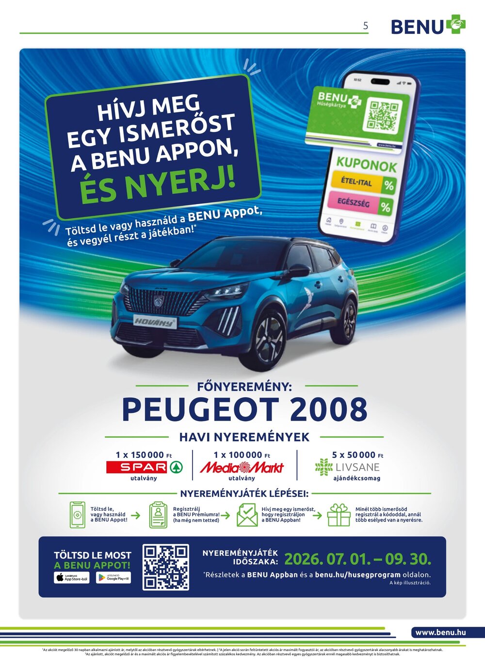 BENU Gyógyszertárak akciós újság 2026.09.01-től - 5. oldal.