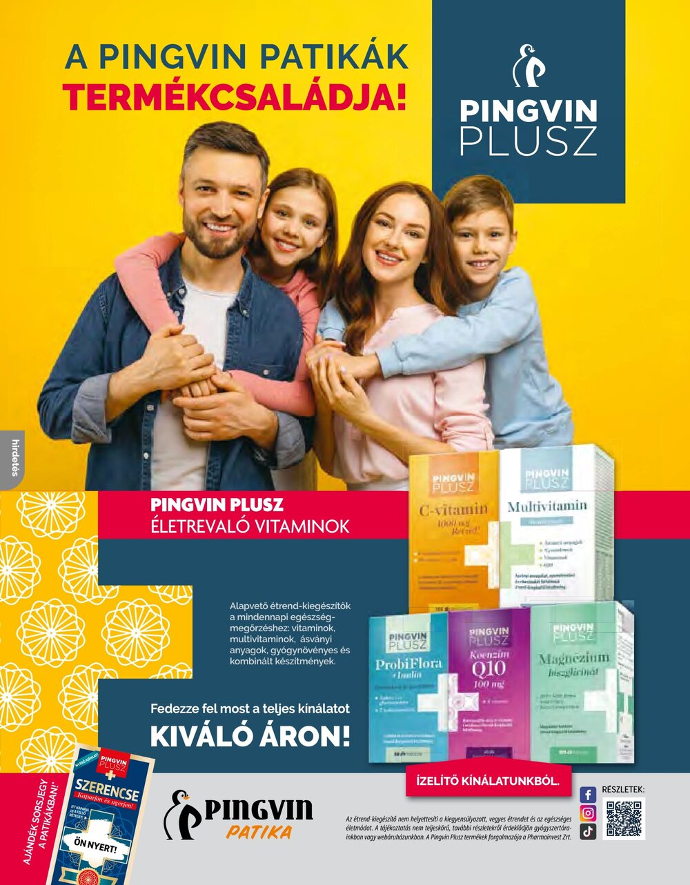 Pingvin Patika akciós újság 2026.09.01-től - 32. oldal.