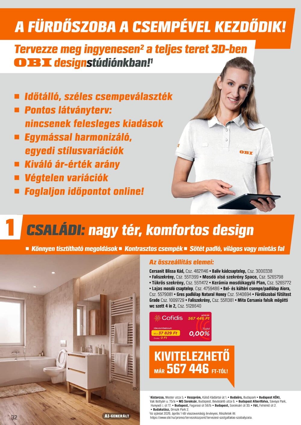 OBI akciós újság 2026.09.01-től - 32. oldal.