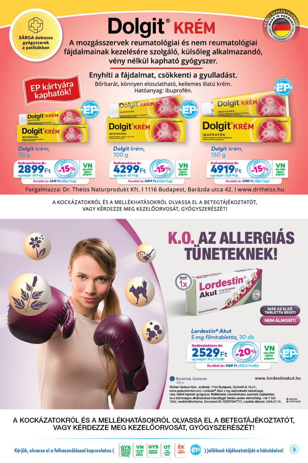 Gyöngy Patikák akciós újság 2026.09.01-től - 3. oldal.
