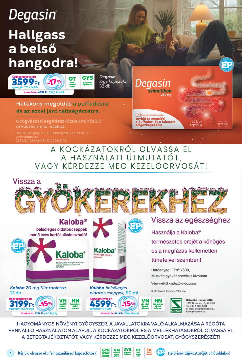 Gyöngy Patikák akciós újság 2026.09.01-től - 4. oldal.