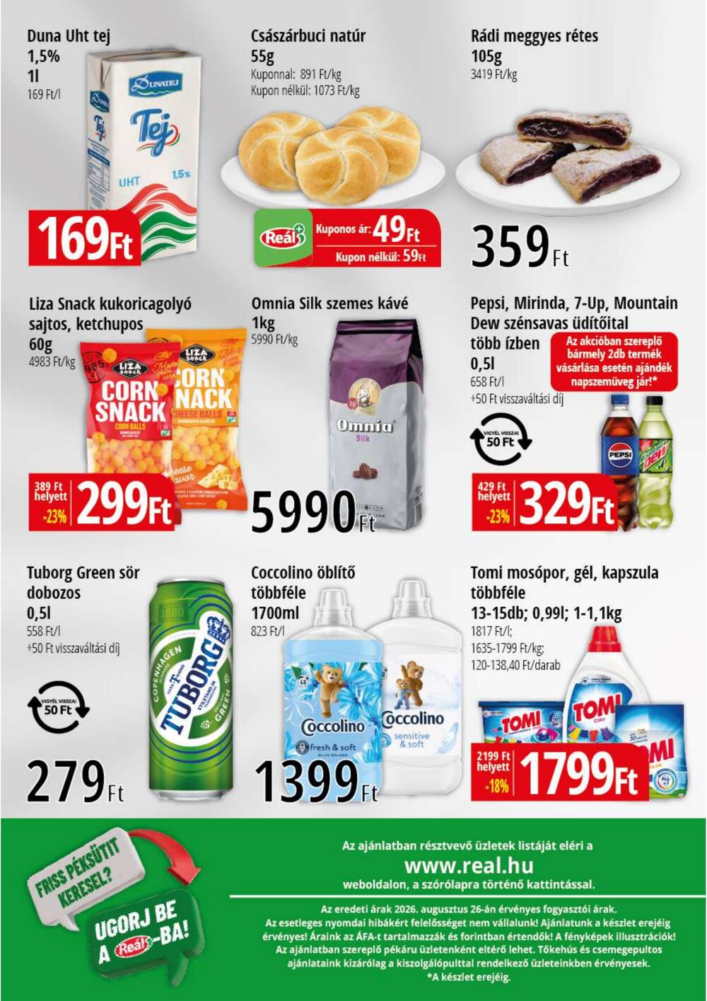 Reál akciós újság 2026.09.02-től - 2. oldal.