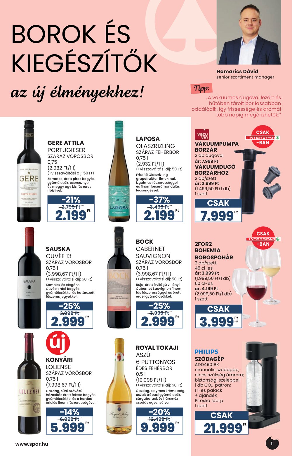 Spar akciós újság 2026.09.02-től - 11. oldal.