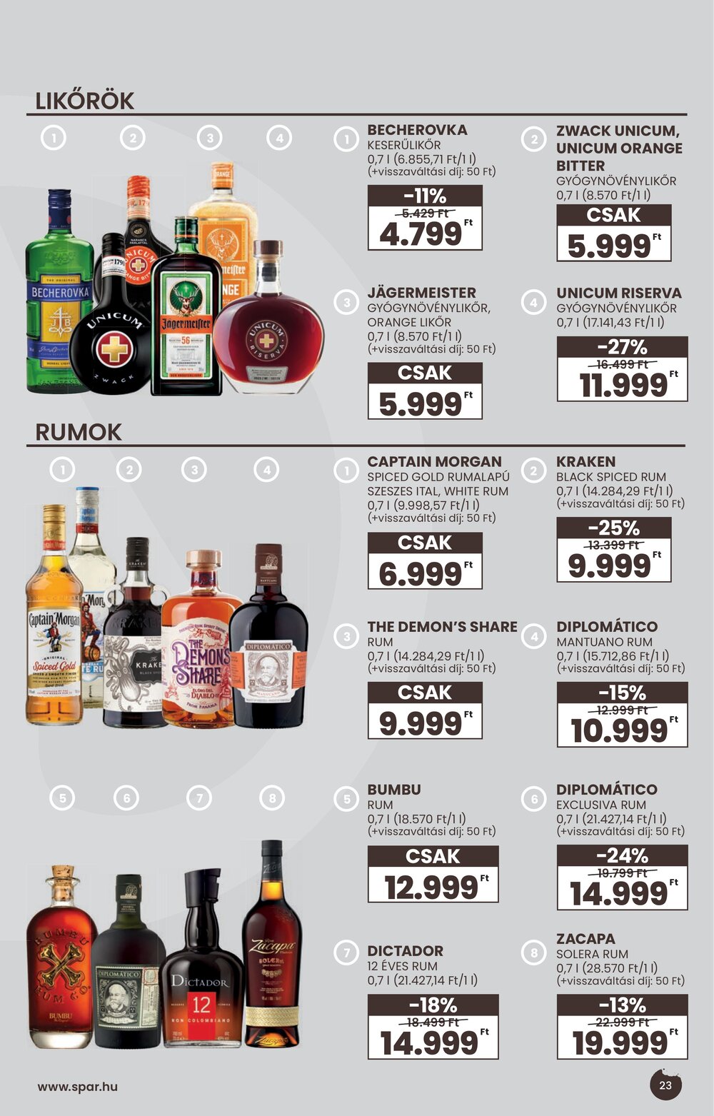 Spar akciós újság 2026.09.02-től - 23. oldal.
