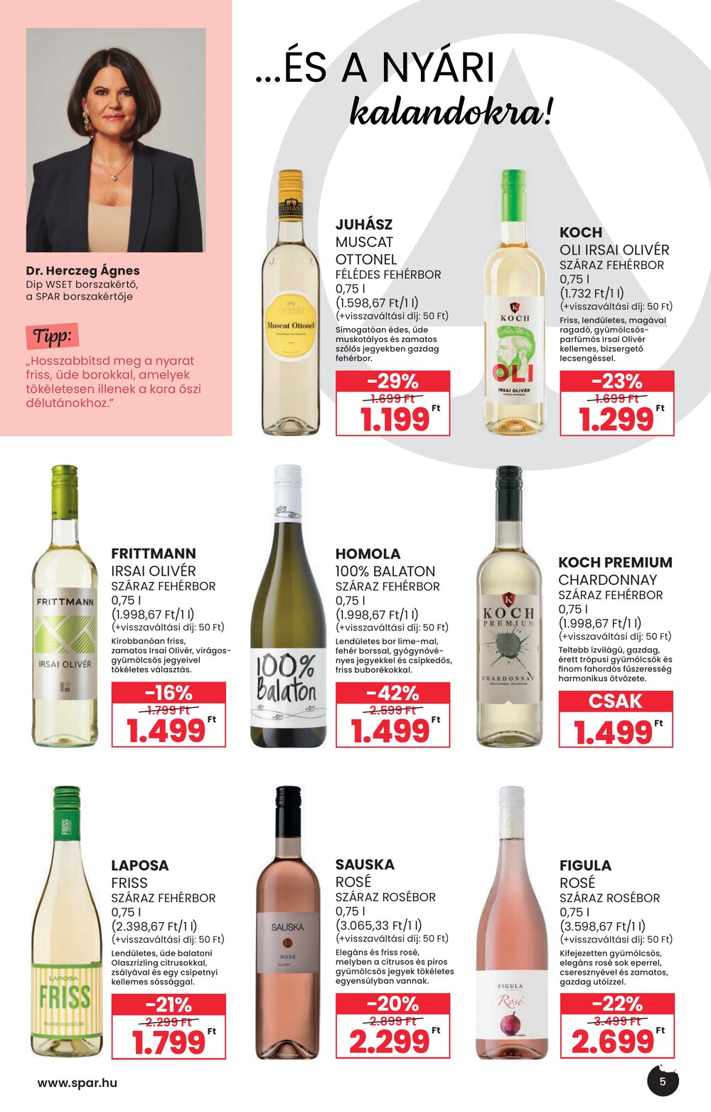 Spar akciós újság 2026.09.02-től - 5. oldal.