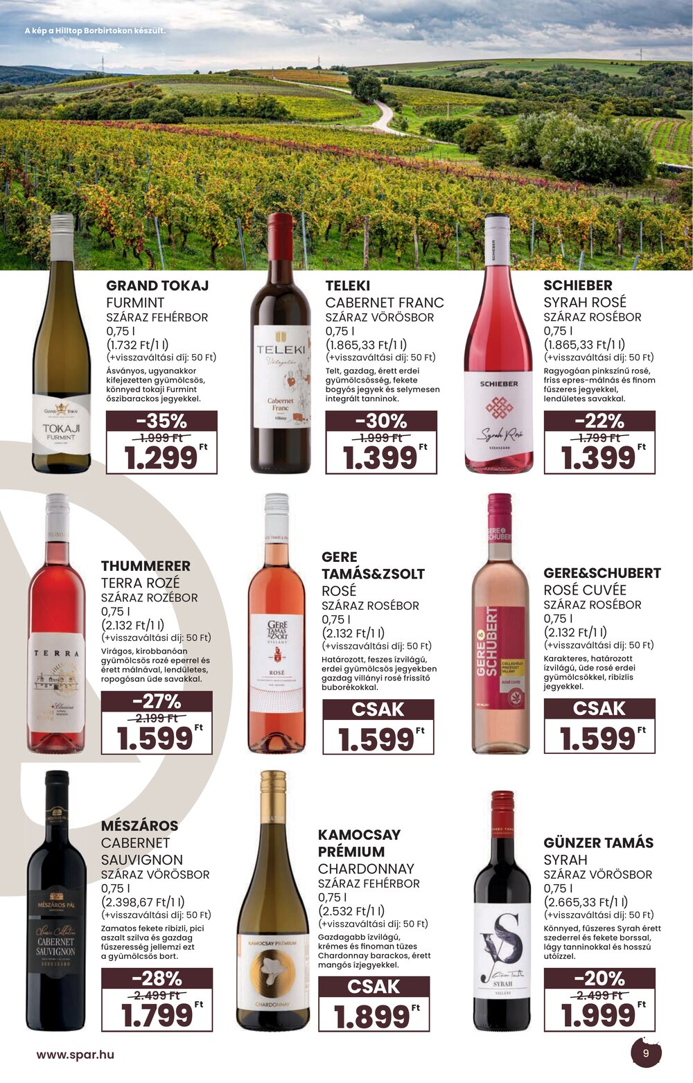 Spar akciós újság 2026.09.02-től - 9. oldal.