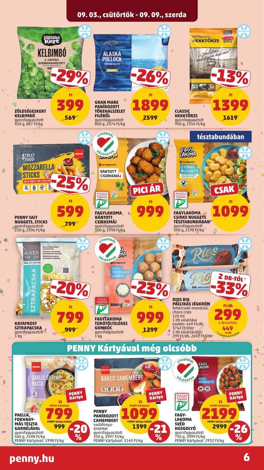 Penny Market akciós újság 2026.09.03-tól - 6. oldal.