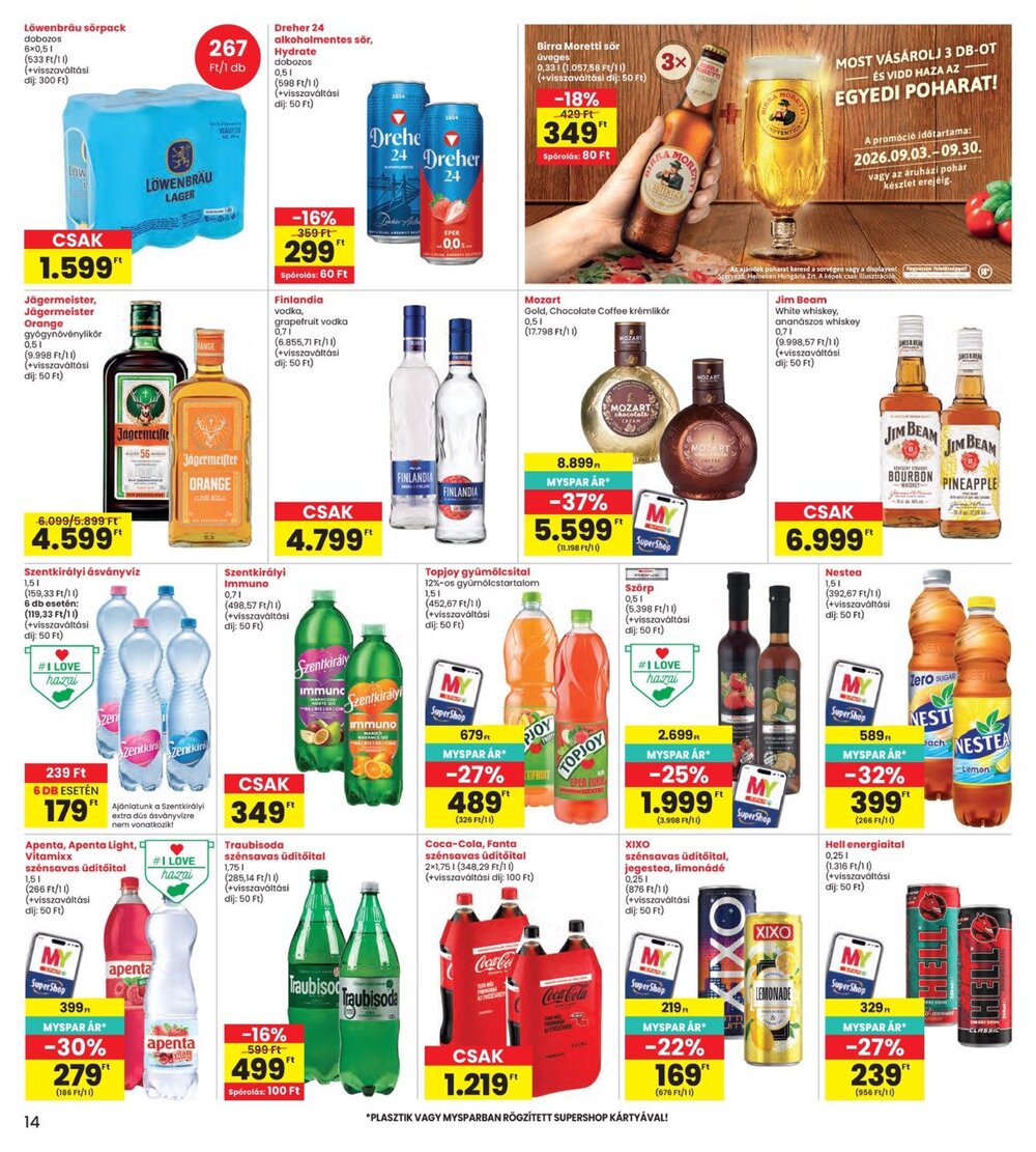Interspar akciós újság 2026.09.03-tól - 14. oldal.