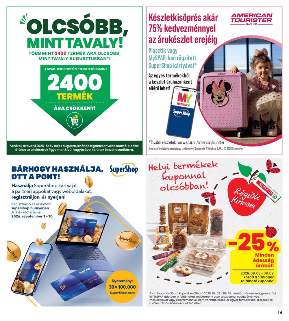 Interspar akciós újság 2026.09.03-tól - 19. oldal.
