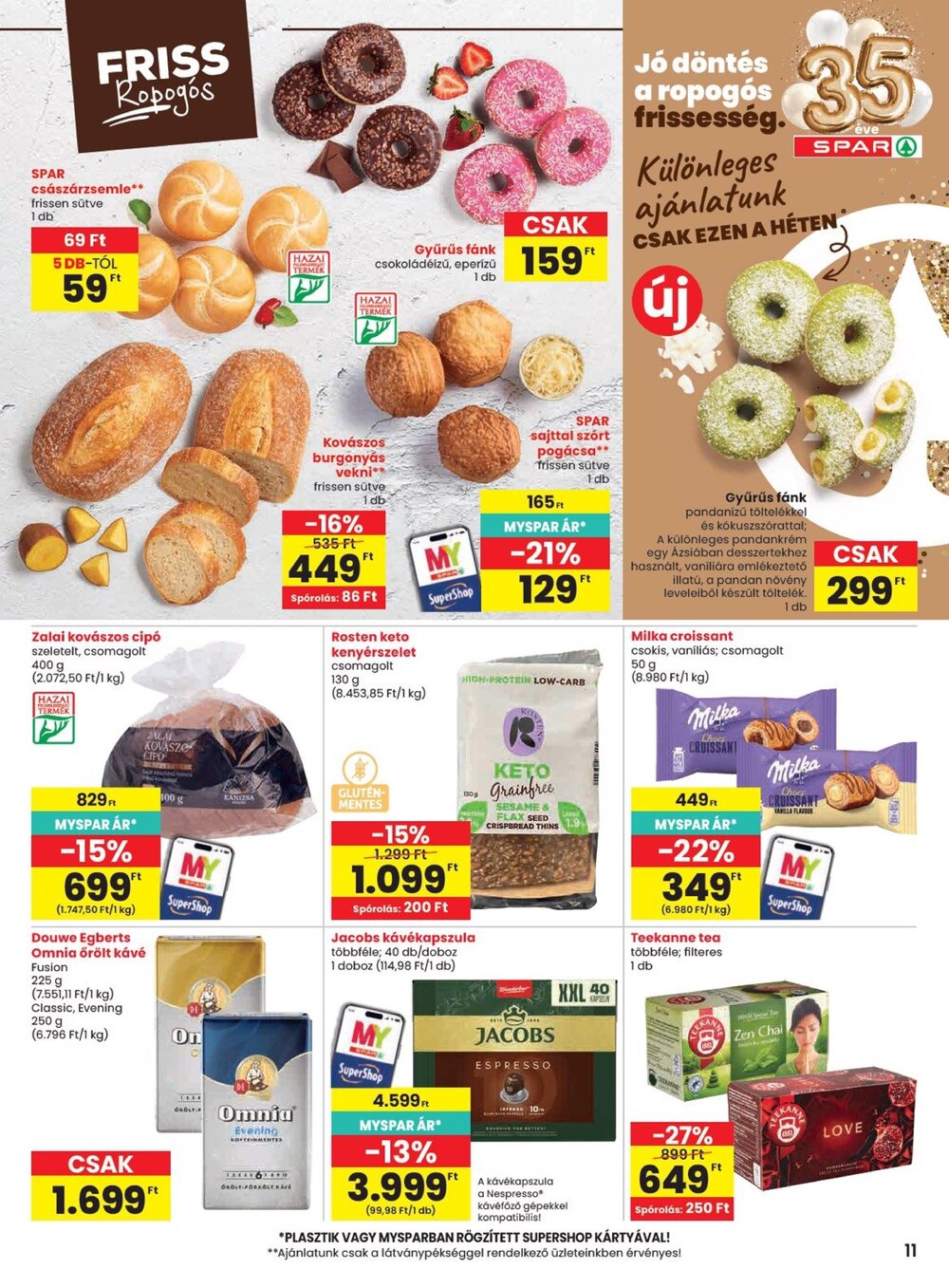 Spar akciós újság 2026.09.03-tól - 11. oldal.