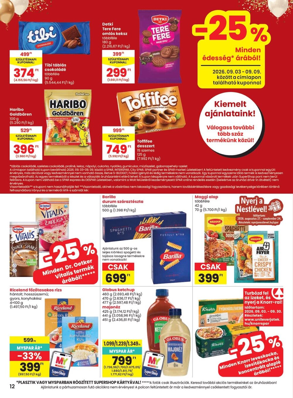 Spar akciós újság 2026.09.03-tól - 12. oldal.