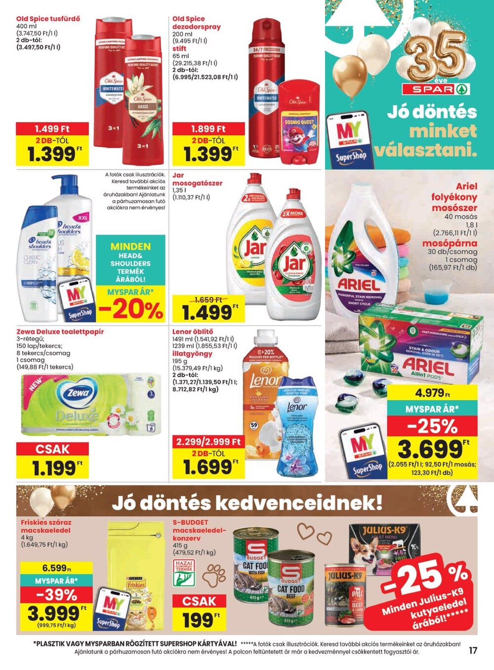 Spar akciós újság 2026.09.03-tól - 17. oldal.