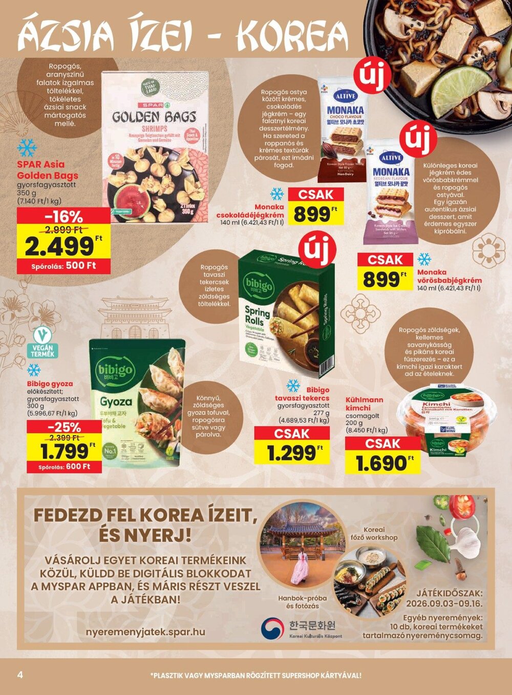 Spar akciós újság 2026.09.03-tól - 4. oldal.