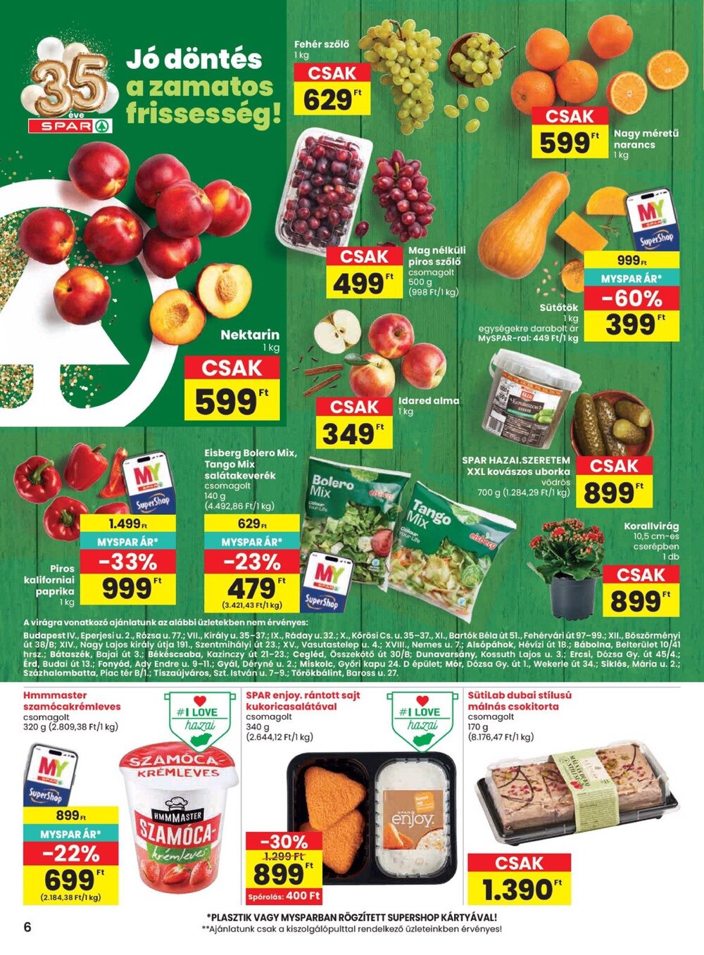 Spar akciós újság 2026.09.03-tól - 6. oldal.