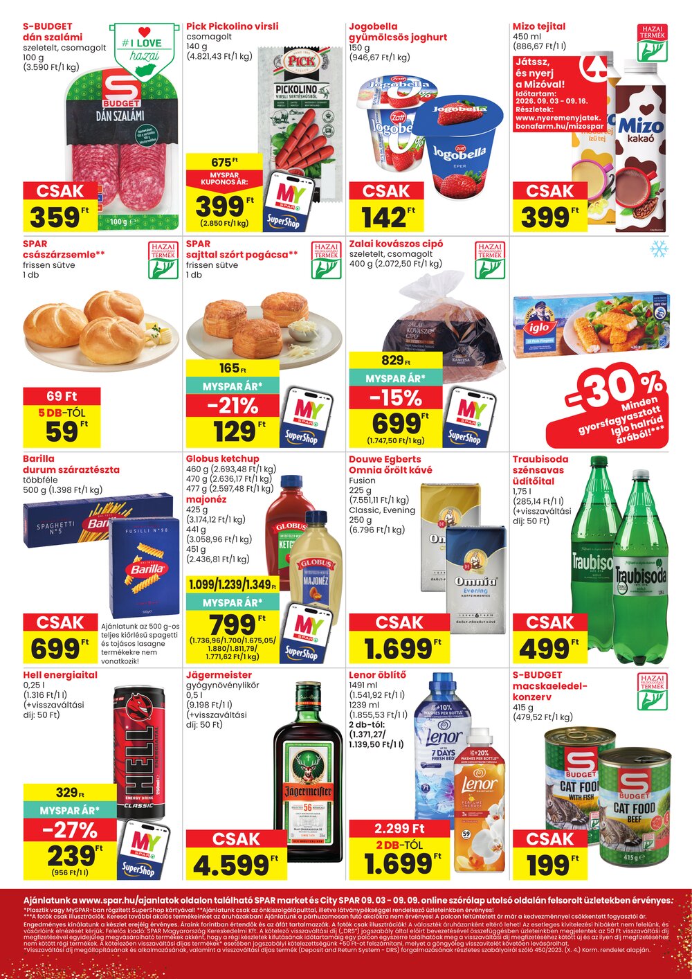Spar Market akciós újság 2026.09.03-tól - 2. oldal.