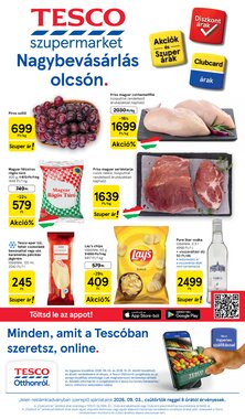 Tesco akciós újság 2026.09.03-tól