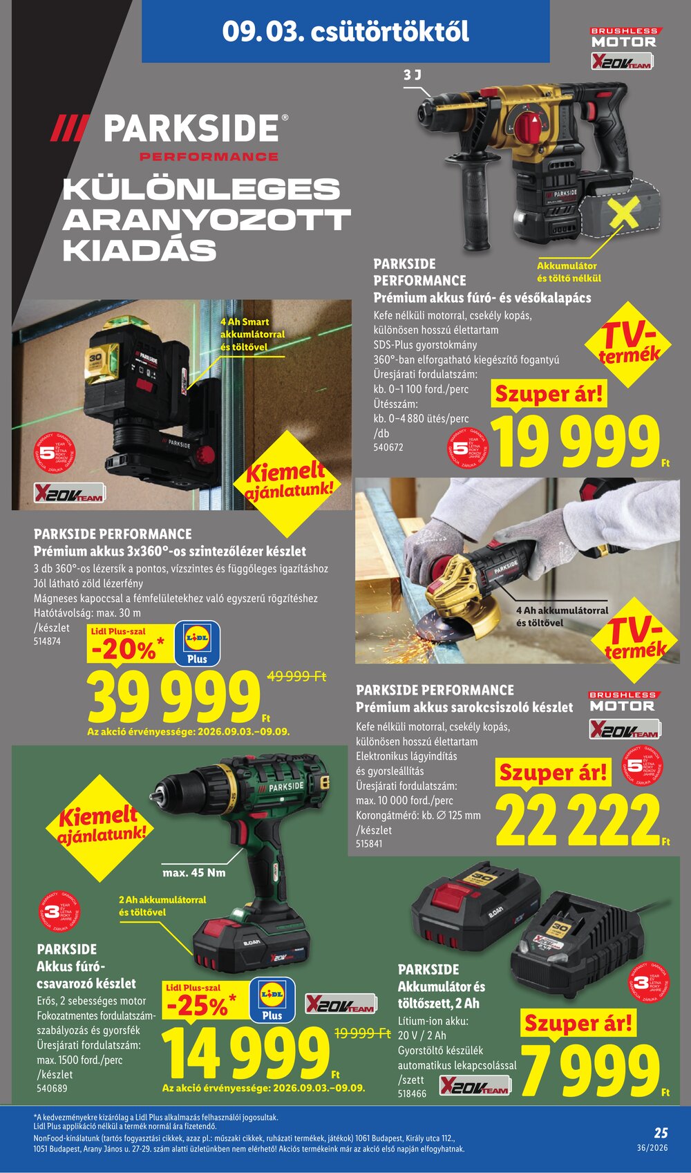 Lidl akciós újság 2026.09.03-tól - 25. oldal.
