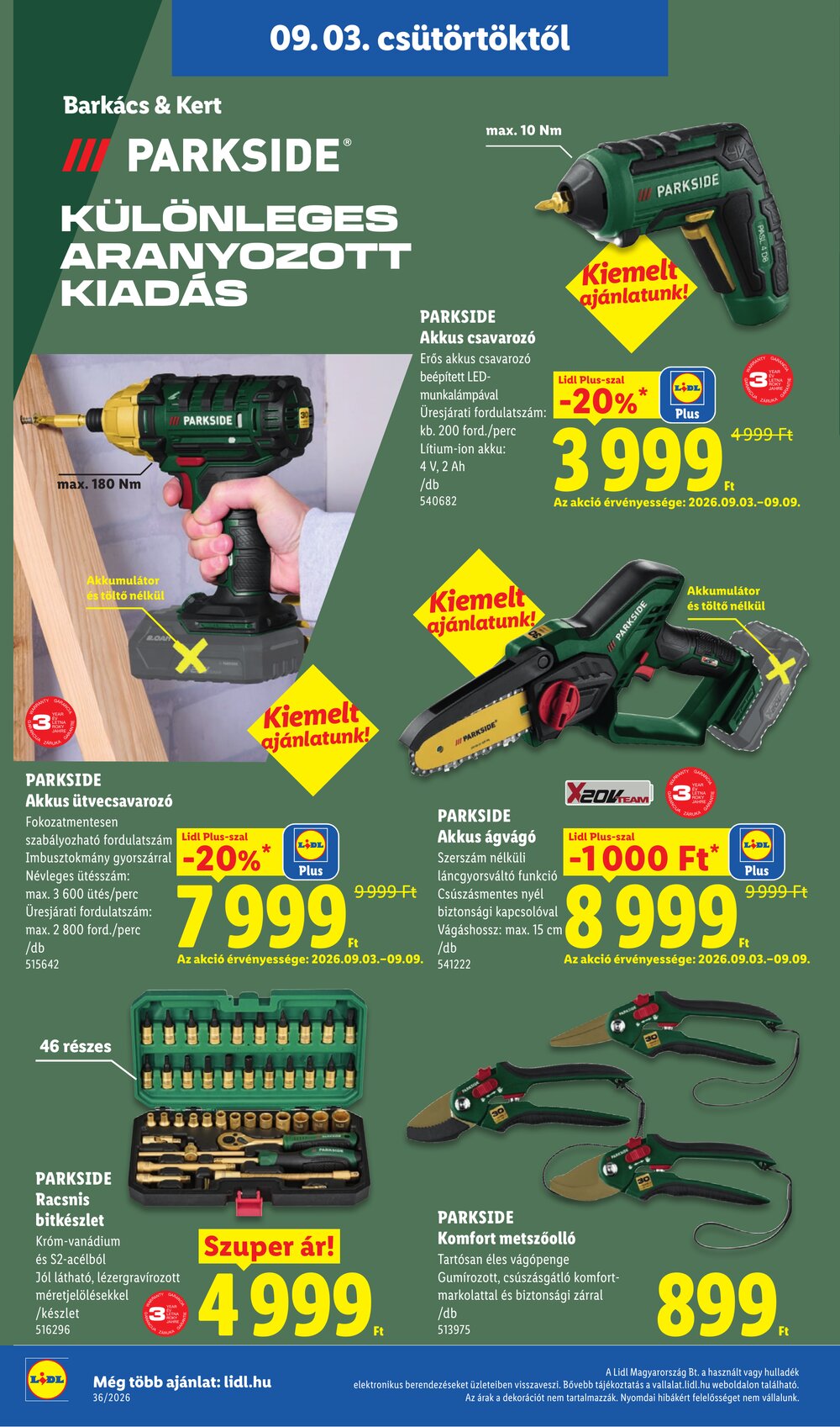 Lidl akciós újság 2026.09.03-tól - 26. oldal.