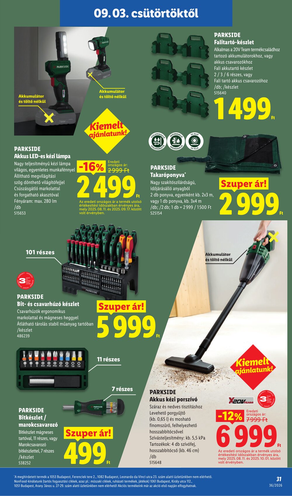 Lidl akciós újság 2026.09.03-tól - 31. oldal.
